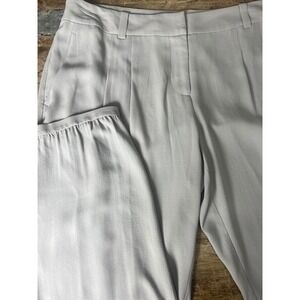 Eileen Fisher Silk Women‎ Trousers Grey Ankle Pants Size L